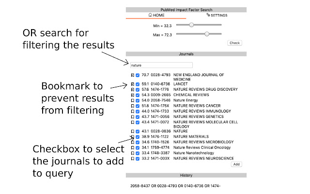 PubMed Impact Factor Search chrome谷歌浏览器插件_扩展第3张截图