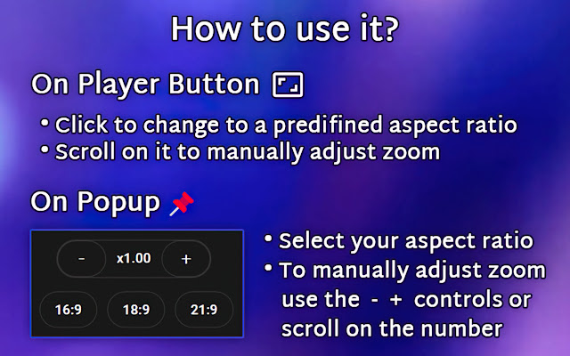 Zoom to Fill - Ultrawide Video chrome谷歌浏览器插件_扩展第3张截图