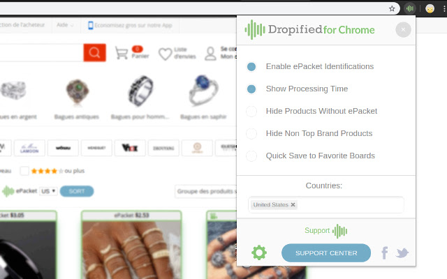 Dropified Dropshipping chrome谷歌浏览器插件_扩展第2张截图