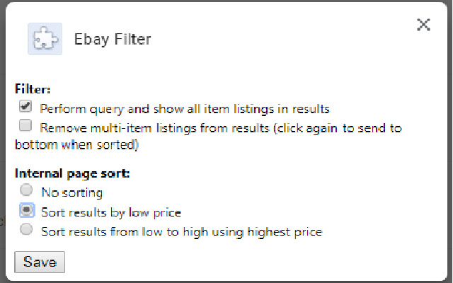 Ebay Filter And Sort Results chrome谷歌浏览器插件_扩展第4张截图