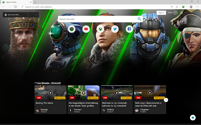 Xbox New Tab chrome谷歌浏览器插件_扩展第4张截图