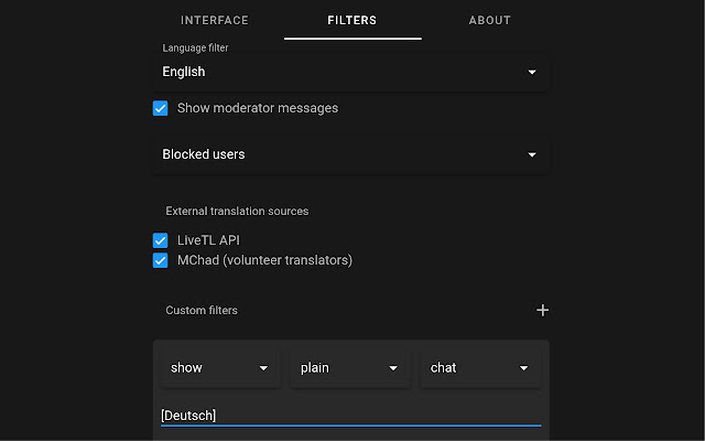 LiveTL - Translation Filter for Streams chrome谷歌浏览器插件_扩展第2张截图