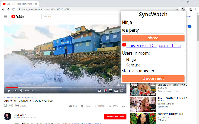 Sync Watch chrome谷歌浏览器插件_扩展第1张截图