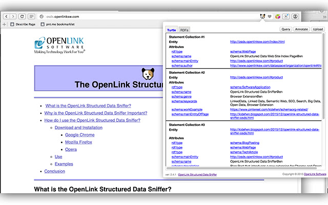 OpenLink Structured Data Sniffer chrome谷歌浏览器插件_扩展第1张截图
