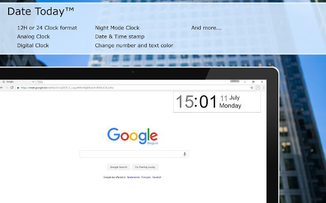 Date Today for Google Chrome chrome谷歌浏览器插件_扩展第1张截图