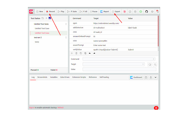 WebdriverIO Exporter for Katalon Recorder chrome谷歌浏览器插件_扩展第1张截图