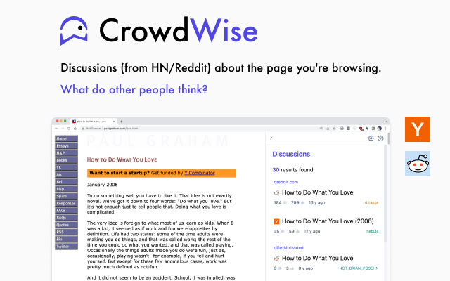 CrowdWise chrome谷歌浏览器插件_扩展第1张截图