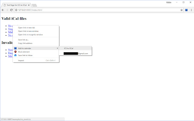 ICS to GCal chrome谷歌浏览器插件_扩展第1张截图