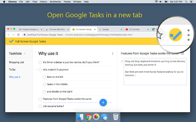 Full Screen for Google Tasks chrome谷歌浏览器插件_扩展第1张截图