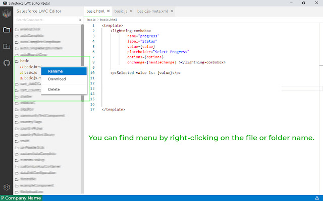 Salesforce LWC Editor chrome谷歌浏览器插件_扩展第4张截图