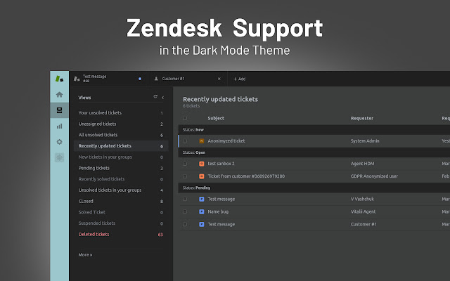 Zendesk Dark Mode Theme chrome谷歌浏览器插件_扩展第2张截图