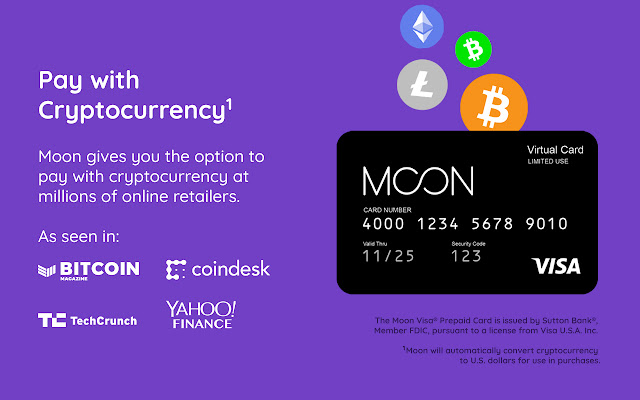 Moon: Shop online with Bitcoin chrome谷歌浏览器插件_扩展第1张截图