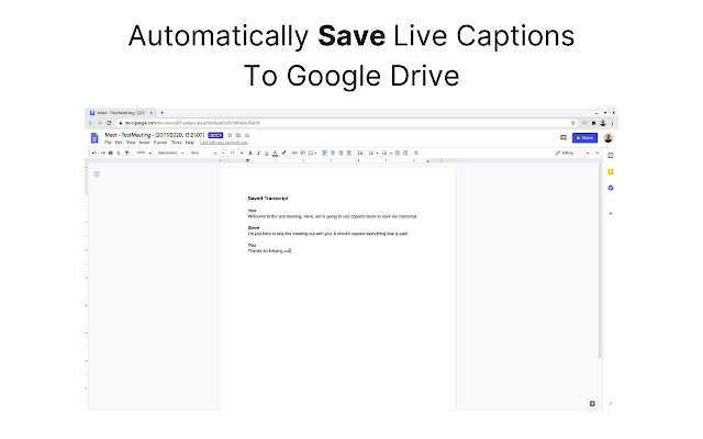 CaptionSaver Pro for Google Meet chrome谷歌浏览器插件_扩展第2张截图