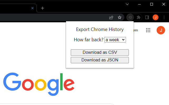Export Chrome History chrome谷歌浏览器插件_扩展第1张截图