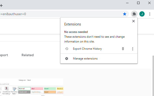 Export Chrome History chrome谷歌浏览器插件_扩展第3张截图