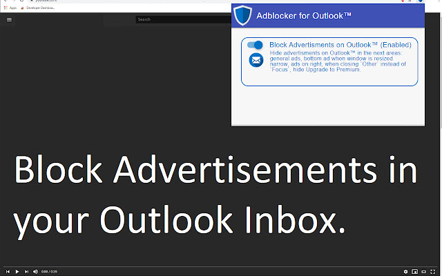 适用于Outlook™的Adblocker chrome谷歌浏览器插件_扩展第1张截图