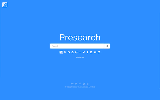 Presearch.org Search Extension chrome谷歌浏览器插件_扩展第1张截图