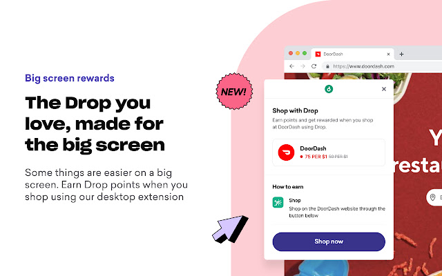 Drop: Shop Offers & Earn Cash Back chrome谷歌浏览器插件_扩展第1张截图