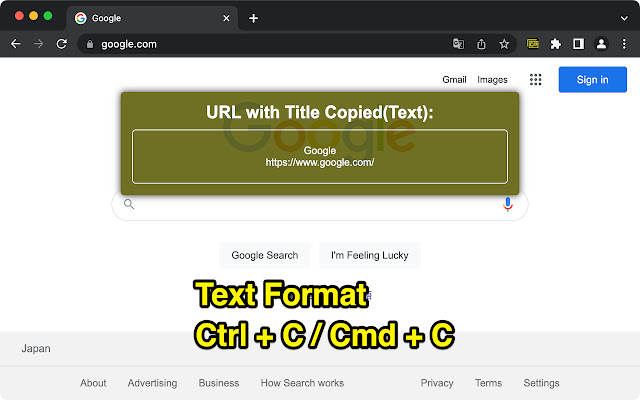 Copy URL with Title chrome谷歌浏览器插件_扩展第1张截图
