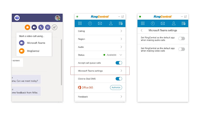 RingCentral for Microsoft 365 chrome谷歌浏览器插件_扩展第1张截图