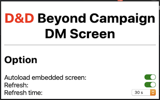 D&D Beyond Campaign DM Screen chrome谷歌浏览器插件_扩展第2张截图