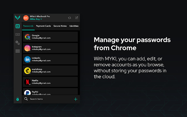 MYKI Password Manager & Authenticator chrome谷歌浏览器插件_扩展第1张截图