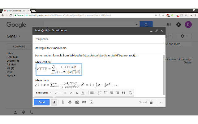 MathQuill for Gmail chrome谷歌浏览器插件_扩展第1张截图