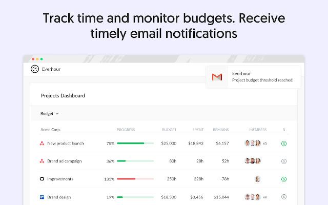 Everhour — Time Tracking, Budgets, Expenses chrome谷歌浏览器插件_扩展第5张截图