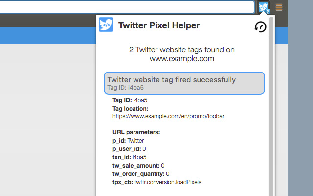 Twitter Pixel Helper chrome谷歌浏览器插件_扩展第1张截图