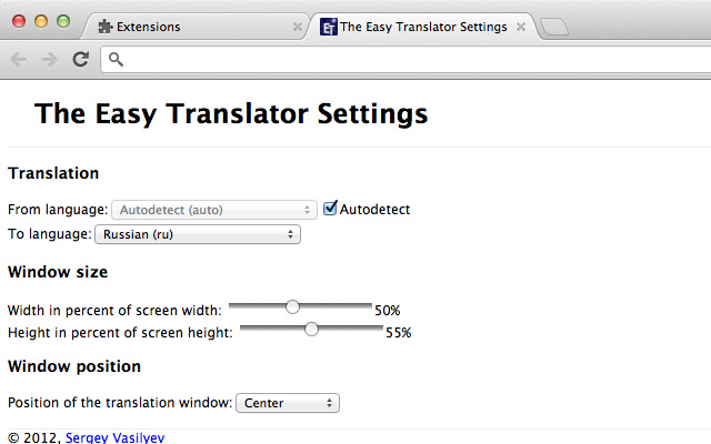 The Easy Translator chrome谷歌浏览器插件_扩展第1张截图