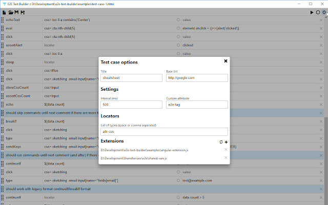 E2E Test Builder chrome谷歌浏览器插件_扩展第2张截图