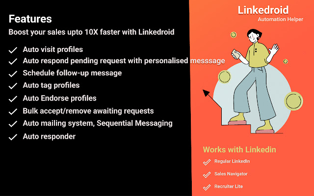 Linkedroid - The LinkedIn™ Helper chrome谷歌浏览器插件_扩展第2张截图
