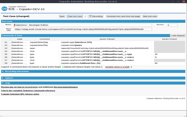 Copado Selenium Recorder chrome谷歌浏览器插件_扩展第1张截图