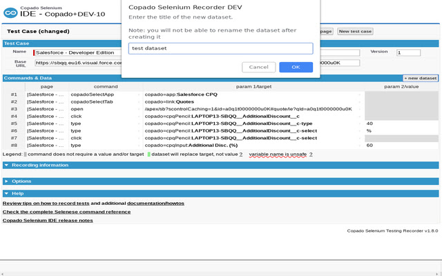 Copado Selenium Recorder chrome谷歌浏览器插件_扩展第2张截图