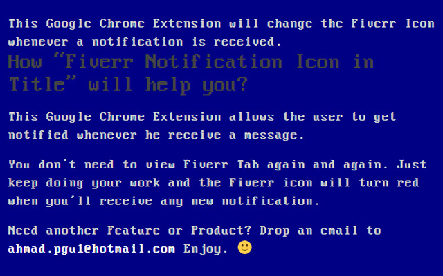 Fiverr Notification Icon in Title chrome谷歌浏览器插件_扩展第1张截图