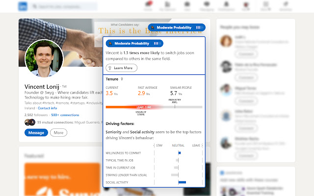 NextHop - LinkedIn Profile Insights (by Swyg) chrome谷歌浏览器插件_扩展第1张截图