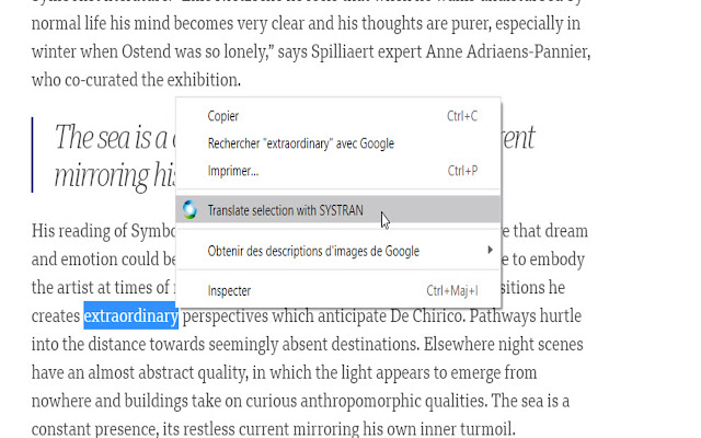 SYSTRAN - Translator and Dictionary chrome谷歌浏览器插件_扩展第4张截图