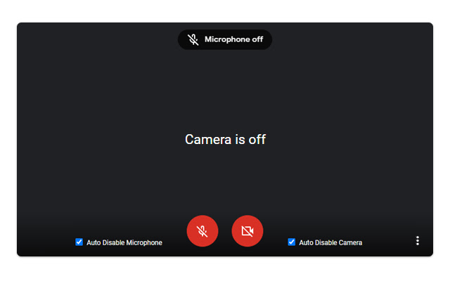 Google Meet Auto Disable Mic/Cam chrome谷歌浏览器插件_扩展第1张截图