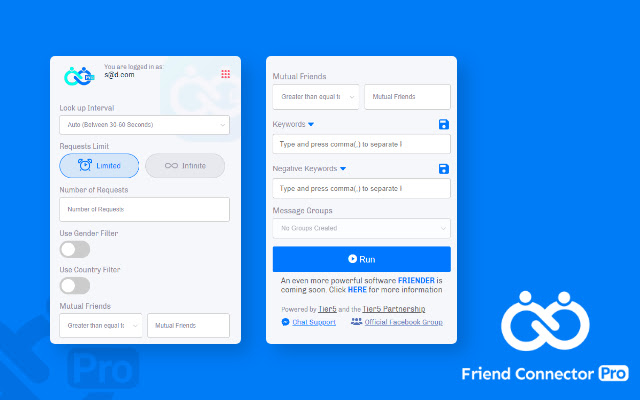 Friend Connector Pro chrome谷歌浏览器插件_扩展第1张截图