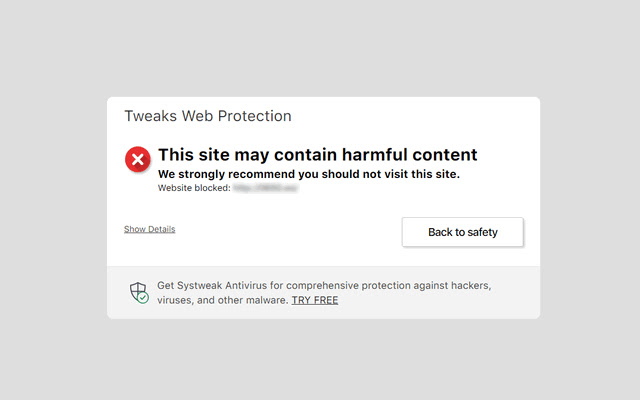 Tweaks Web Protection chrome谷歌浏览器插件_扩展第2张截图