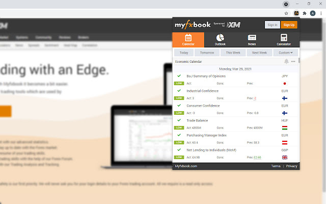 Economic Calendar, Market & News chrome谷歌浏览器插件_扩展第1张截图
