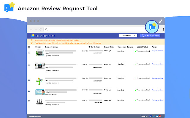 Amazon Review Request Tool chrome谷歌浏览器插件_扩展第1张截图