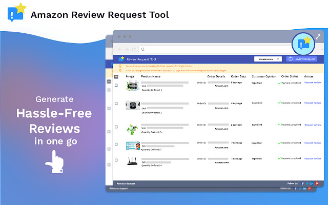 Amazon Review Request Tool chrome谷歌浏览器插件_扩展第3张截图