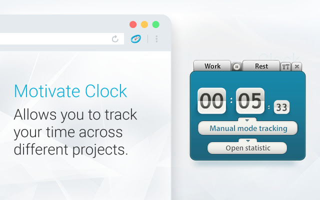 Motivate Clock | Time Tracker chrome谷歌浏览器插件_扩展第1张截图