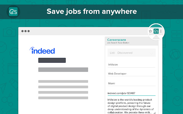 Careerscore: Job Search Save Button chrome谷歌浏览器插件_扩展第3张截图