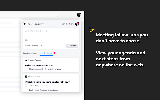 Hypercontext: Meeting Agendas and Notes chrome谷歌浏览器插件_扩展第2张截图