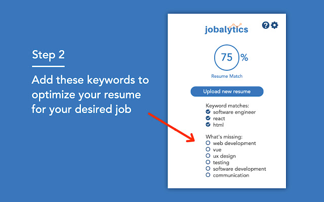 Jobalytics - Resume Keyword Analyzer chrome谷歌浏览器插件_扩展第2张截图