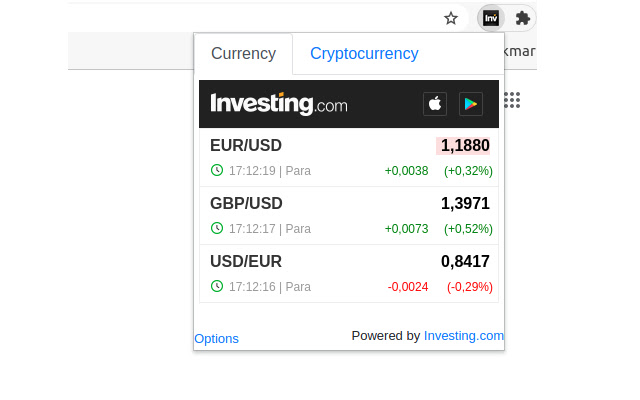 investing.com Currencies chrome谷歌浏览器插件_扩展第2张截图