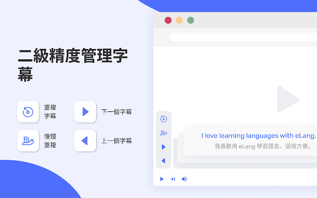 eLang: Learn languages with Netflix & Youtube chrome谷歌浏览器插件_扩展第3张截图