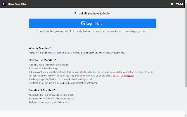 Whole Form Filler - CTH chrome谷歌浏览器插件_扩展第1张截图